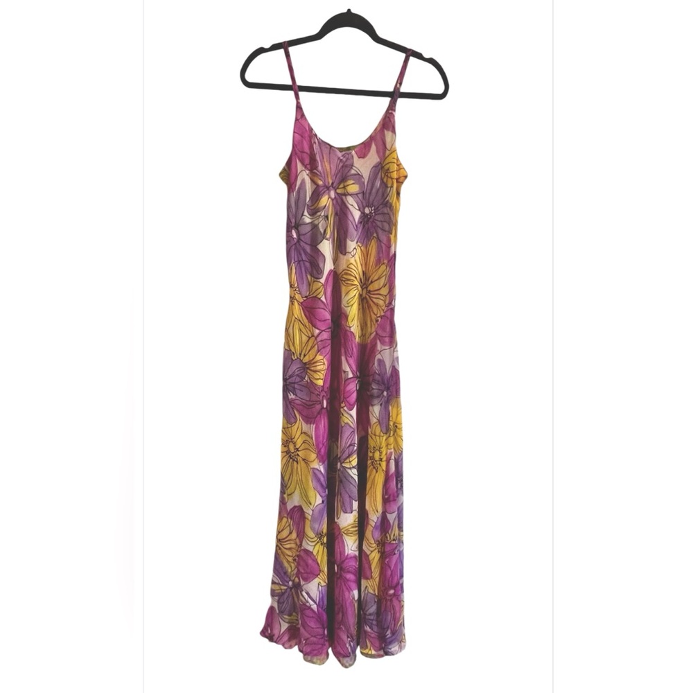 Reversible Multicolor Maxi Slip Dress / Size Small - Picture 7 of 10